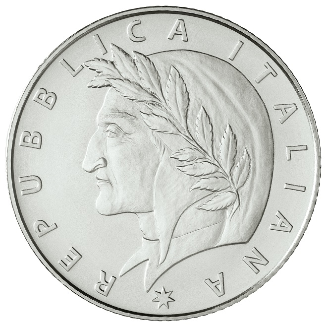 dante alighieri paradiso divina commedia monete euro oro argento ipzs