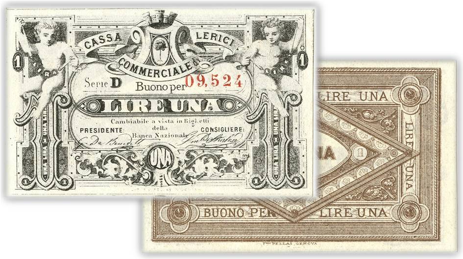 biglietti fiduciari monete banconote vaglia fedi di credito lire numismatica