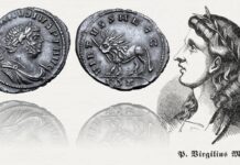 carausio usurpatore impero romano denario leone radiato virgilio egloghe