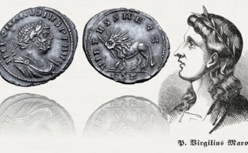 carausio usurpatore impero romano denario leone radiato virgilio egloghe