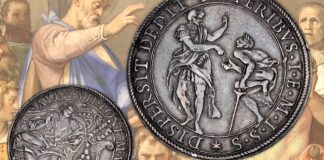 moneta piastra tommaso di villanova cornelio centurione santi papa chigi alessandro