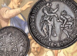 moneta piastra tommaso di villanova cornelio centurione santi papa chigi alessandro