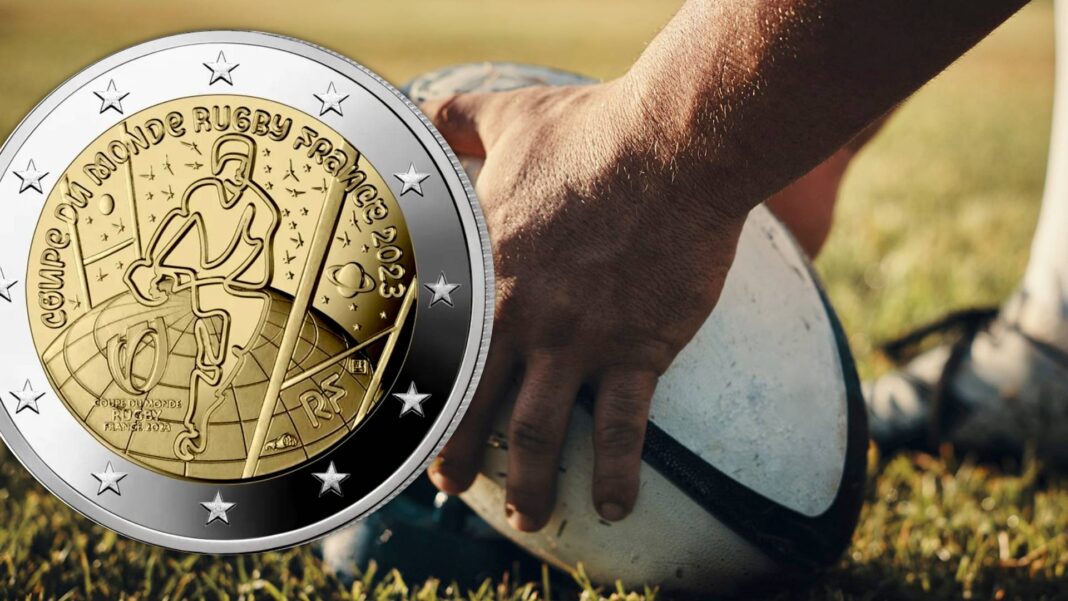 coppa del mondo rugby francia monnaie de paris due euro sport