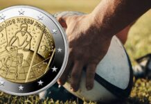 coppa del mondo rugby francia monnaie de paris due euro sport