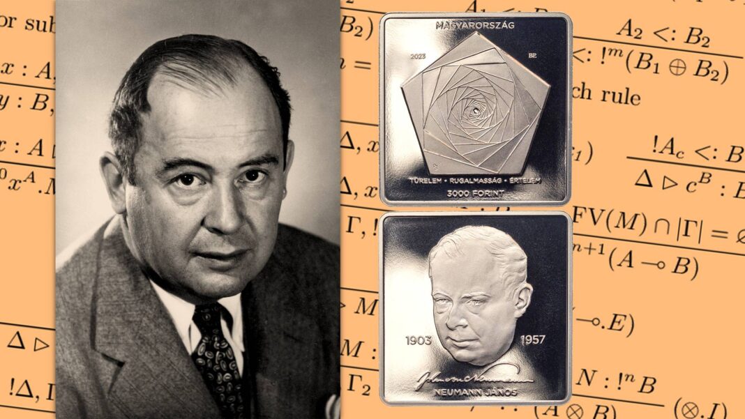 john von neumann scienza matematica fisia informatica intelligenza artificiale gometria bomba atomica ungheria moneta