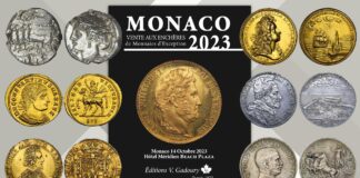 asta gadoury 2023 montecarlo, monete medaglie oro argento, rarità