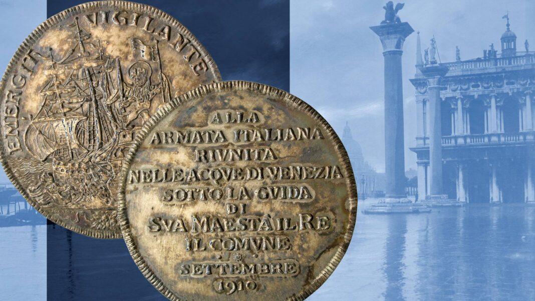 manovre navali regia marina venzia 1910 osella medaglia comune mistero giallo