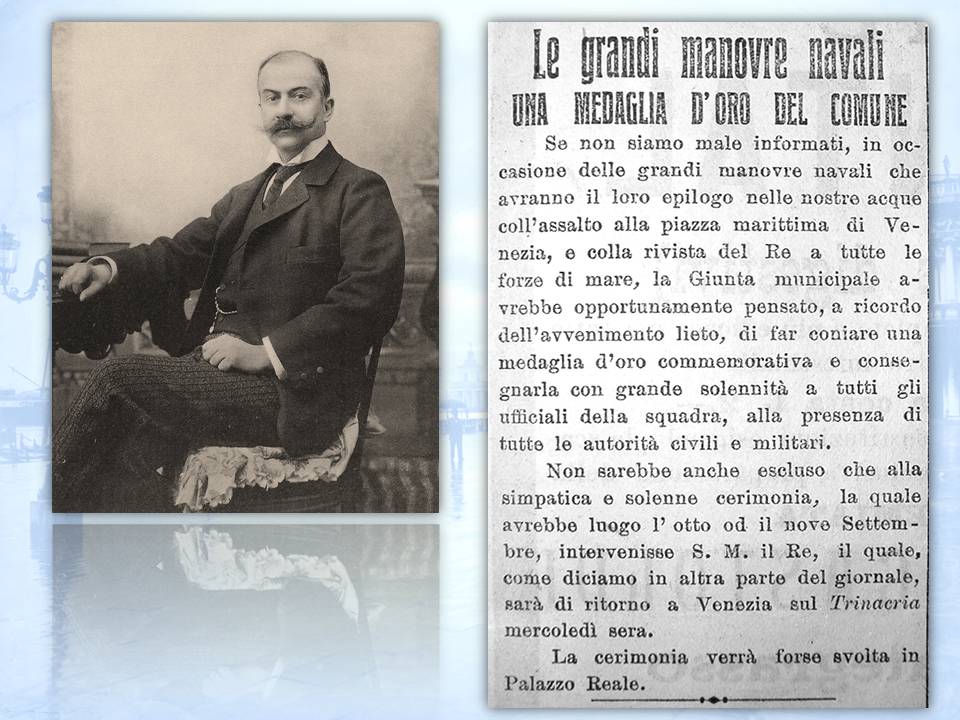 manovre navali regia marina venzia 1910 osella medaglia comune mistero giallo