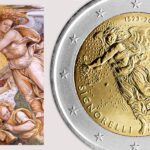signorelli michelangelo raffaello arte pittura italia rinascimento 2 euro san marino moneta marta bonifacio