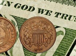 in god we trust motto usa monete banconote