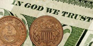 in god we trust motto usa monete banconote