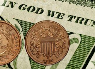 in god we trust motto usa monete banconote