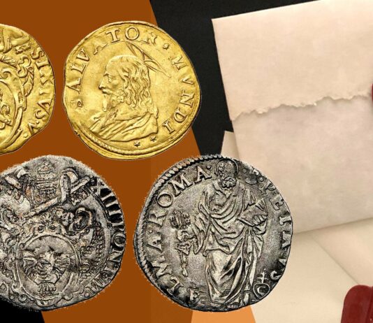 posta corriere messaggero roma papa storia monete