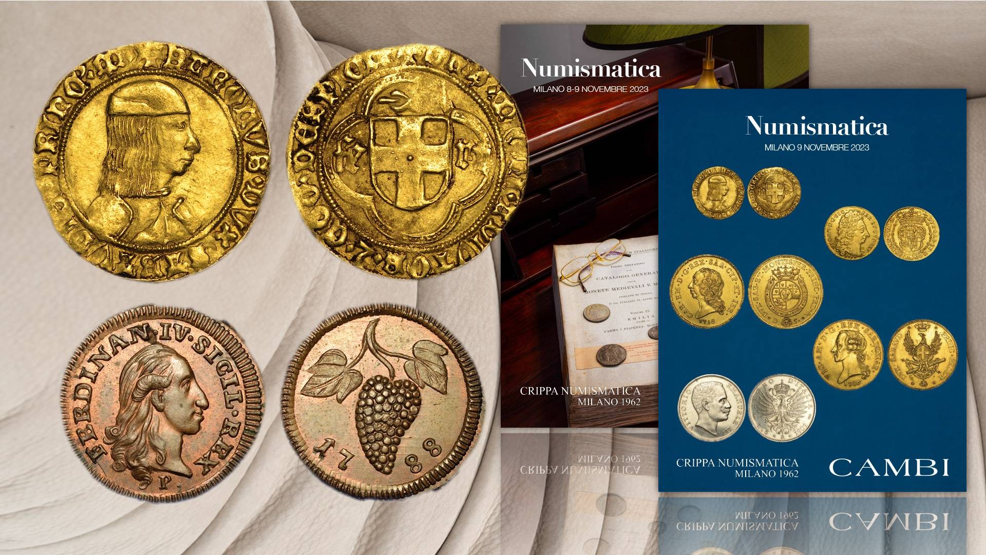 asta cambi&crippa milano monete italia corpus rarità oro argento nmismatica pedigree