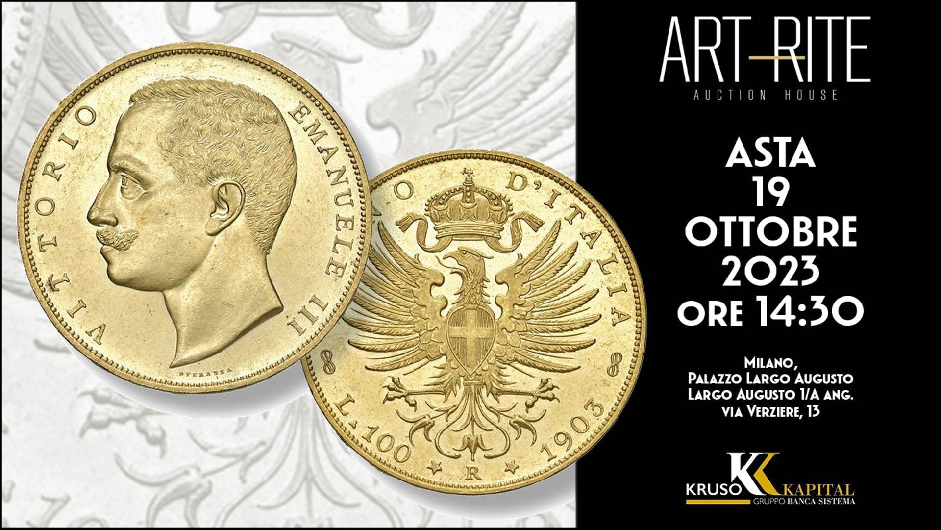 asta numismatica art-rite milano monete medaglie rarità oro argento medaglie