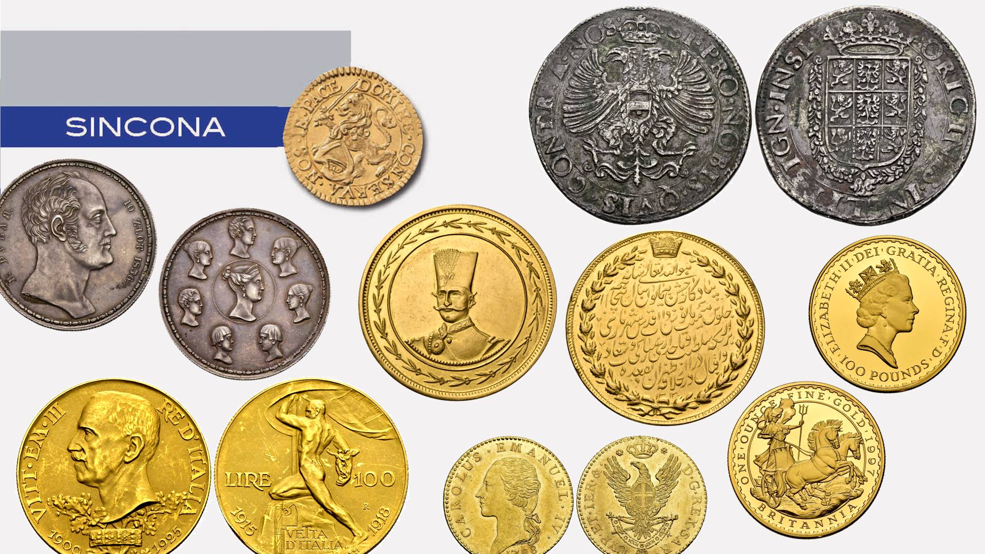 aste sincona 84-87 zurigo monete medaglie oro rarità numismatica