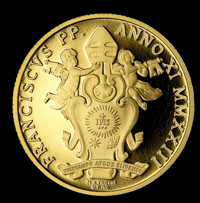pontefici vaticano gregorio xv pio vii chiesa fede euro oro monete zecca