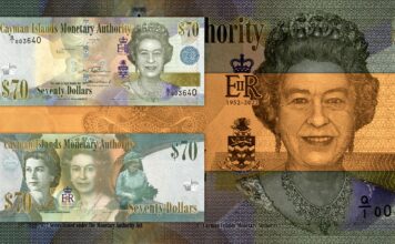 banconota speciale commemorativa cayman islands elisabetta the queen