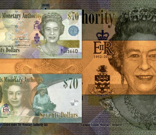 banconota speciale commemorativa cayman islands elisabetta the queen