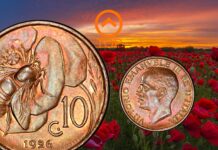 10 centesimi 1919-1937 ape papavero renato brozzi regno d'italia