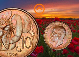 10 centesimi 1919-1937 ape papavero renato brozzi regno d'italia