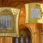 cattedrale di notre-dame lussemburgo moneta bimetallica chiara principe euro