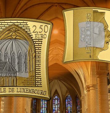 cattedrale di notre-dame lussemburgo moneta bimetallica chiara principe euro