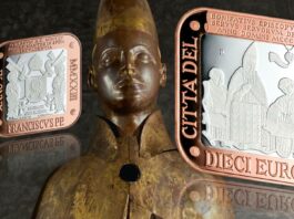 monete per l'anno santo 2025 vaticano croce giubileo bonifacio 1300 indulgenza gabriella titotto argento rame