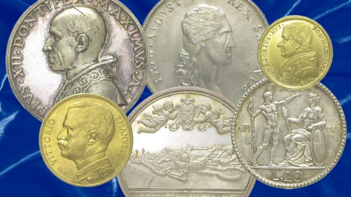 marco rinaldi numismatica listino offerta monete meadglie oro argento