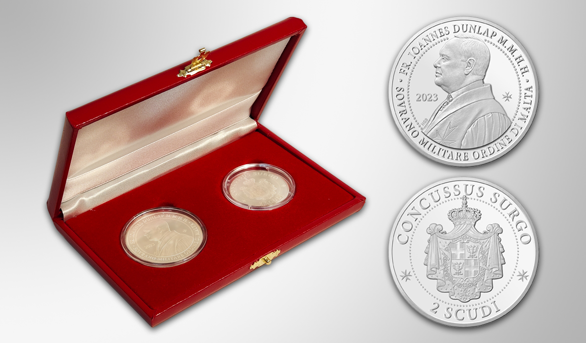 nuova serie numismatica ordine di malta smom fra' john dunlap gran maestro