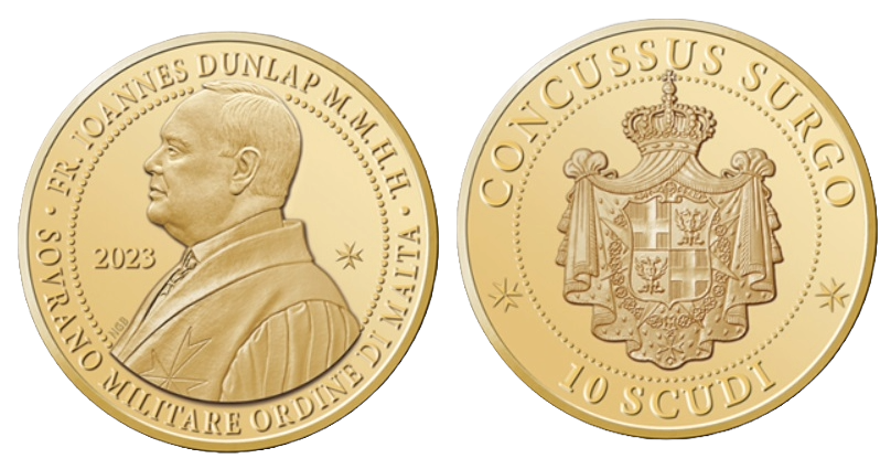 nuova serie numismatica ordine di malta smom fra' john dunlap gran maestro