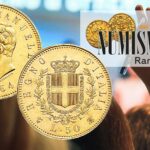 moneta 50 lire 1864 asta ranieri prezzo record top lot oro