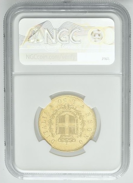 moneta 50 lire 1864 asta ranieri prezzo record top lot oro