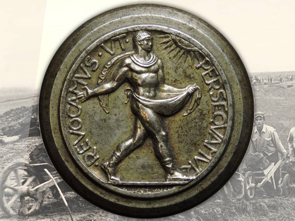 bonifica agro romano romagnoli scariolanti medaglia silvio canevari ostia fascismo foro mussolini