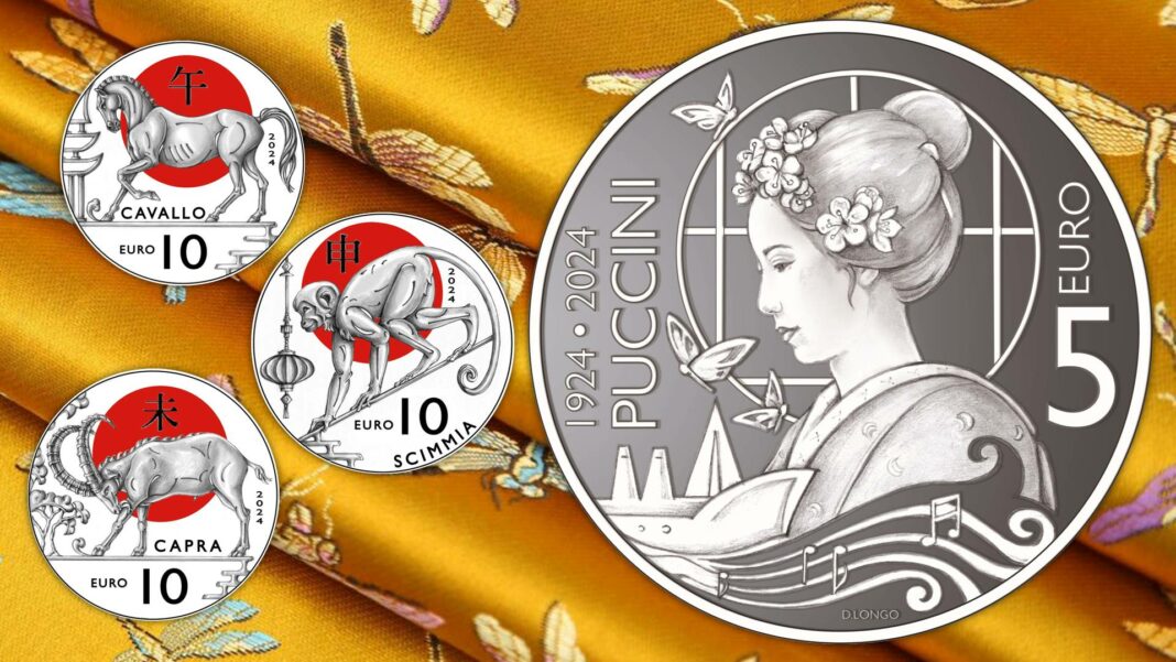 monete san marino 2024 giacomo puccini madame butterfly opera lirica calendario cinese orietta rossi daniela longo antonella napolione
