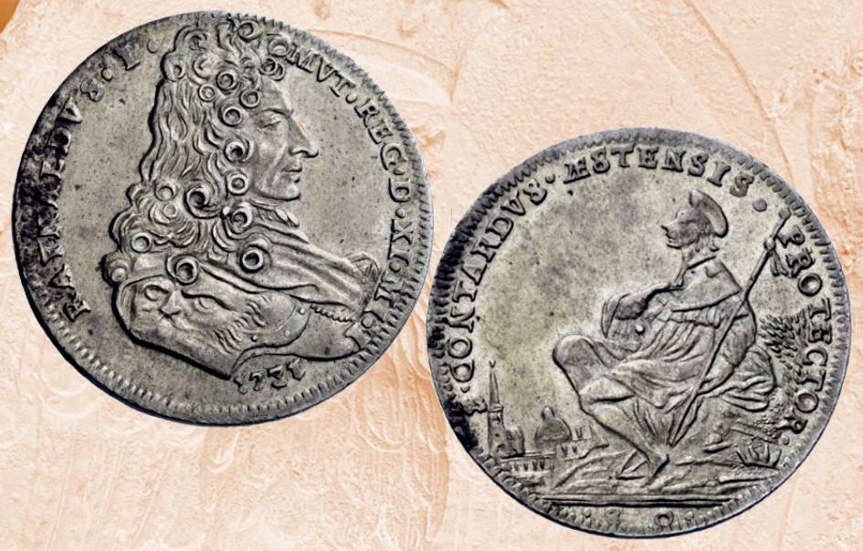 san contardo monete modena broni pellegrino martire cavaliere