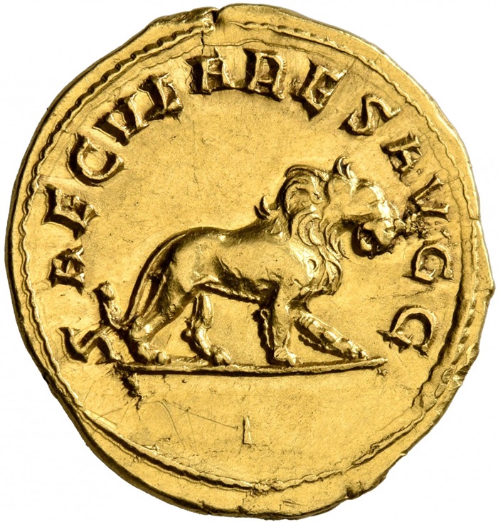 aureo del millenario roma filippo l'arabo leone unicum herny cohen parigi asta
