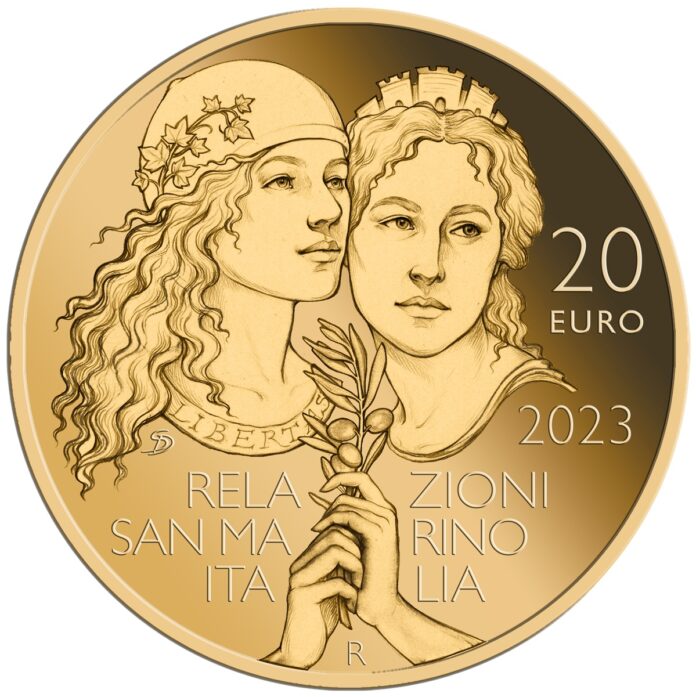 presidente mattarella moneta 20 euro oro relazioni italia san marino