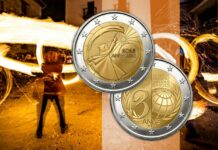 2 euro andorra 2023 nazioni unite solstizio estate fuoco sole