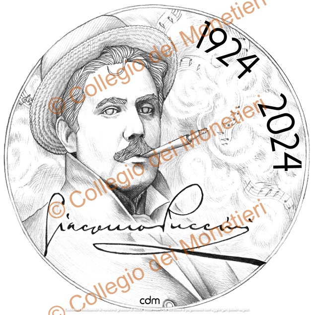 oncia argento silver ounce giacomo puccini cnetenario lucca musica arte passione amore donne