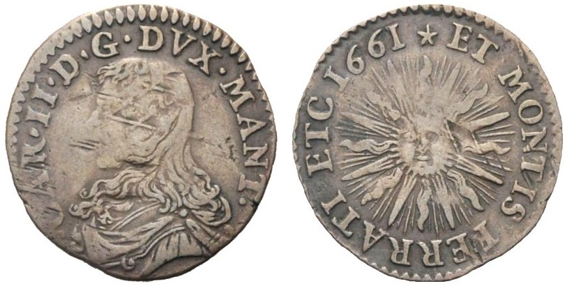 sole dei gonzaga mantova ducato ducatone salmi rarità