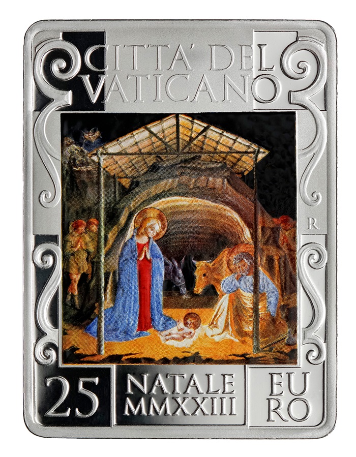 pontificia università lateranense papa ganganelli benozzo gozzoli natale michelangelo creazione adamo cappella sistina argento rame euro