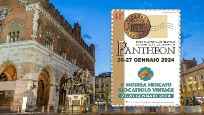 pantheon 2024 piacenza expo fiera collezionismo numismatica filatelia giocattoli vintage