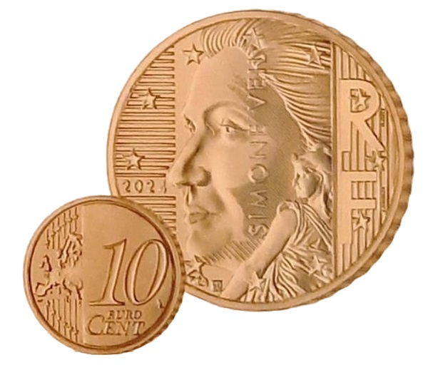 euro francia 27 milioni di monete sbagliate monnaie de paris simone veil joséphine baked marie curie