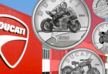 ducati moto gran prix cucciolo 916 panigale ipzs monete euro