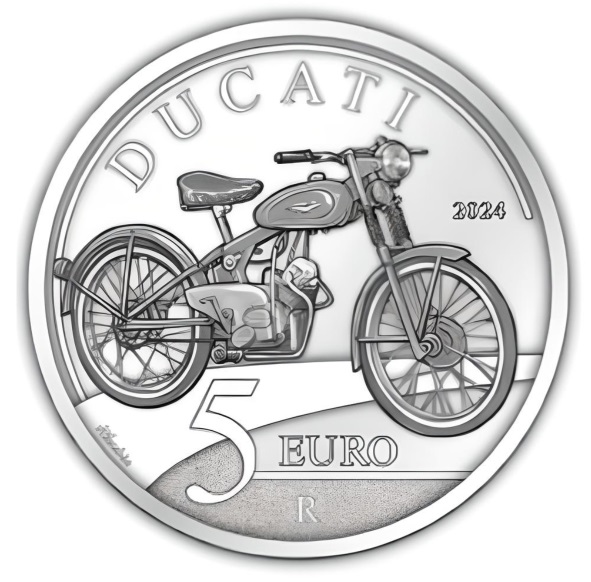 ducati moto gran prix cucciolo 916 panigale ipzs monete euro