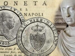 piastre di tipo inglese ezecca di napoli numismatica penny pence guinea