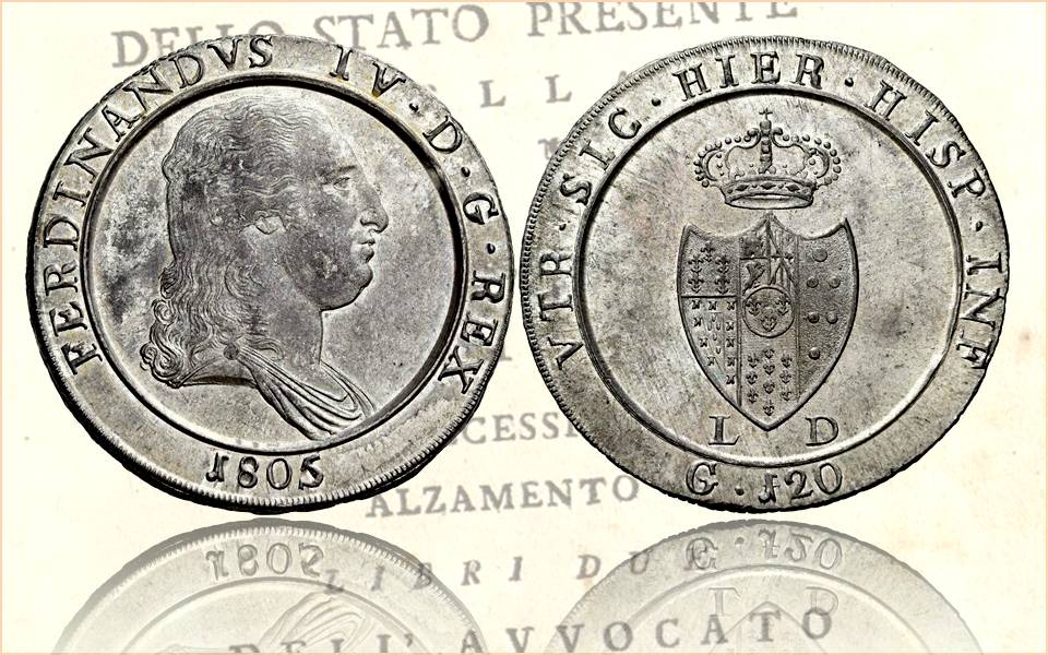 piastre di tipo inglese ezecca di napoli numismatica penny pence guinea