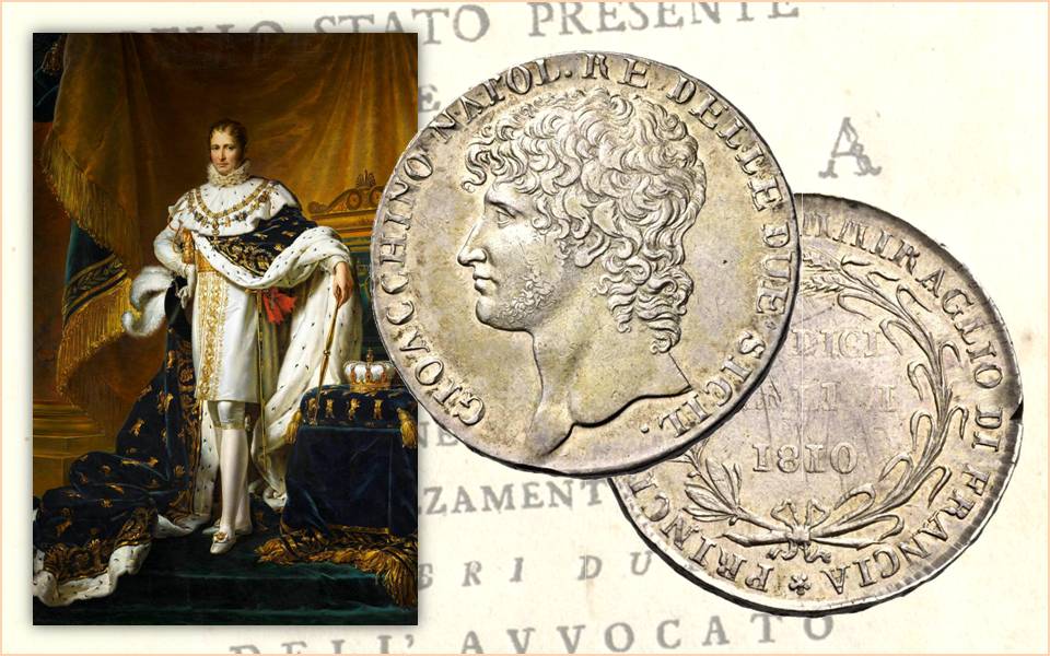 piastre di tipo inglese ezecca di napoli numismatica penny pence guinea