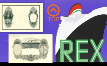 1000 lire progetto banconota africa orientale italiana transatlantico rex federico fellini amarcord